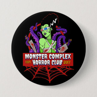 MONSTER COMPLEX HORROR CLUB MAIN LOGO BUTTON / PIN