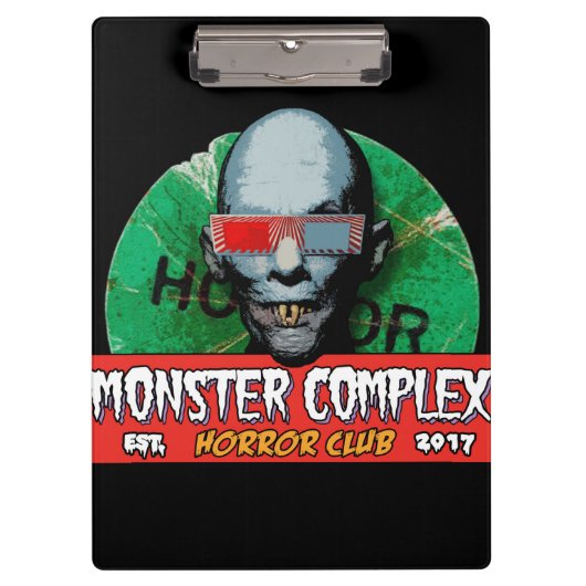 MONSTER COMPLEX, MET DUBBELZINNIG ONTWORPEN KLIPBO KLEMBORD (Voorkant)