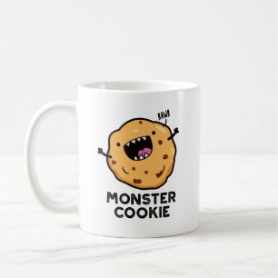 Monster Cookie Funny Food Pun Koffiemok