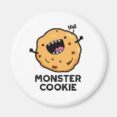 Monster Cookie Funny Food Pun Magneet (Voorkant)