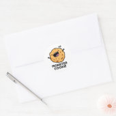 Monster Cookie Funny Food Pun Ronde Sticker (Envelop)