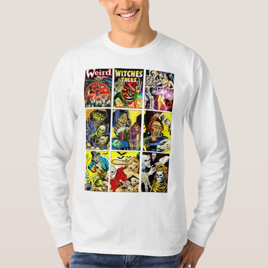 Monster Creatures Heksen Zombies Horror Comics T-shirt (Voorkant)