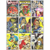 Monster Creatures Horror Stripkunst Sticker (Voorkant)