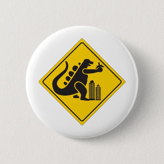 Monster Crossing Ronde Button 5,7 Cm (Voorkant)