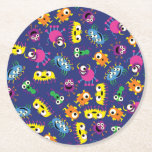 Monster Cute Funny 1st Birthday Party Thema Ronde Kartonnen Onderzetter<br><div class="desc">Viel je eerste verjaardag van je kleine monsters met dit schattige thema! Ideaal voor een kleine jongen of een meisje die er een draait. Dit grappige thema heeft allerlei soorten monsters die perfect zijn voor een eerste verjaardagsfeest!</div>