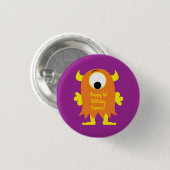Monster Cute Funny Kinderen Birthday Thema Ronde Button 3,2 Cm (Voorkant /achterkant)