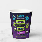 Monster Dance Party | Halloween-verjaardag Papieren Bekers (Voorkant)
