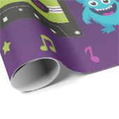 Monster Dance Party Verjaardag Cadeaupapier (Rol Hoek)