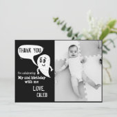 Monster Dank Je Kaart Met Foto (Staand voorkant)