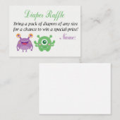 Monster Diaper Raffle Tickets (Voorkant / Achterkant)