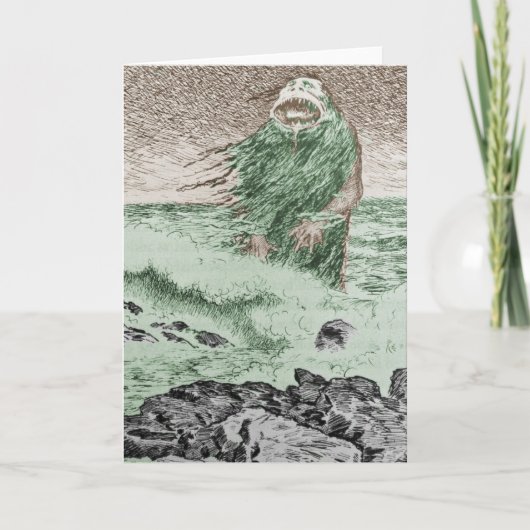 Monster die uit het Water komen Kaart (Voorkant)