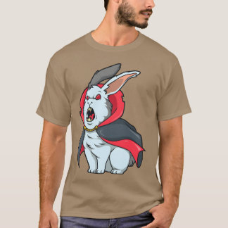 Monster Dieren Vampier Konijn retro T-shirt