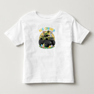 Monster Dino Truck Paasavontuur Kinder Shirts