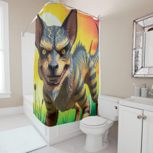 monster douchegordijn (In situ)