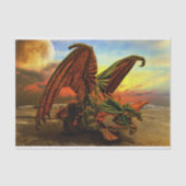 monster dragon tissue paper tissuepapier (Voorkant)