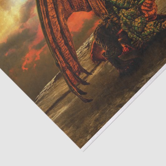 monster dragon tissue paper tissuepapier (Detail)