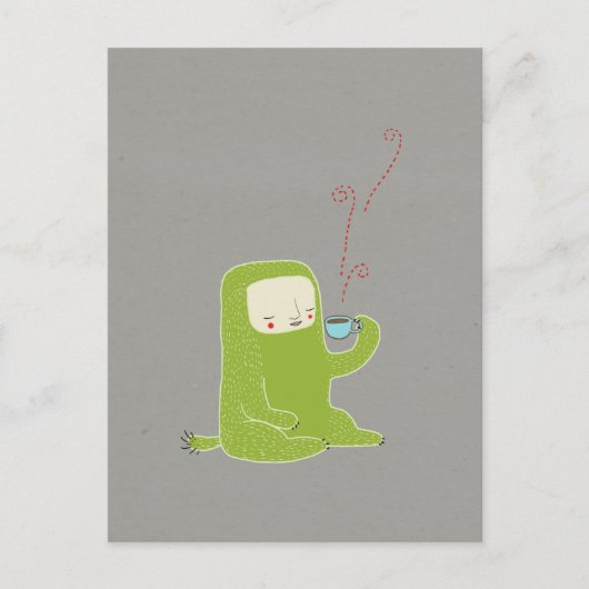 monster drink koffie briefkaart (Voorkant)