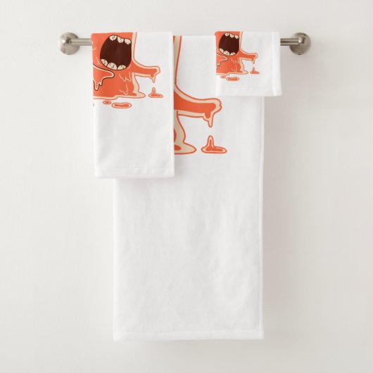 Monster eet mensen bad handdoek (Insitu)