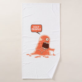 Monster eet mensen bad handdoek