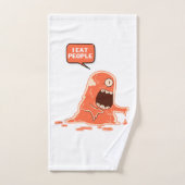 Monster eet mensen bad handdoek (Handdoek)