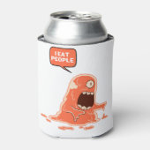 Monster eet mensen blikjeskoeler (Blikje Voorkant)