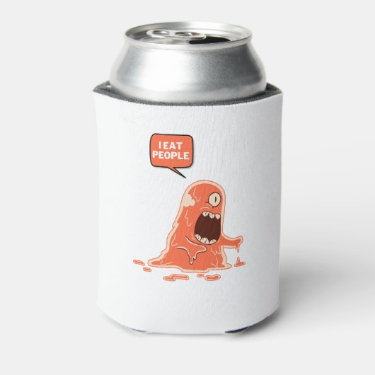 Monster eet mensen blikjeskoeler (Blikje Achterkant)