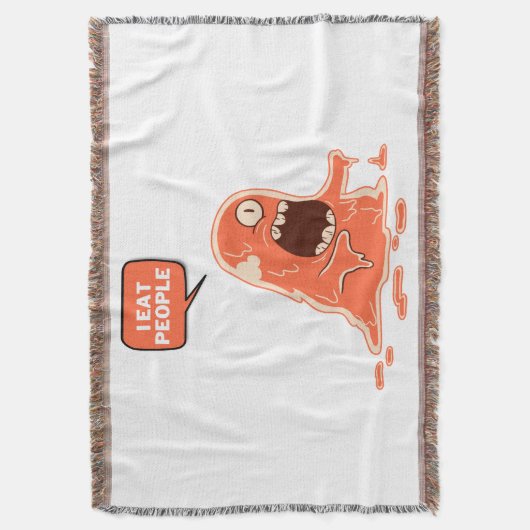 Monster eet mensen deken (Voorkant Verticaal)