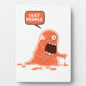 Monster eet mensen fotoplaat (voorkant)