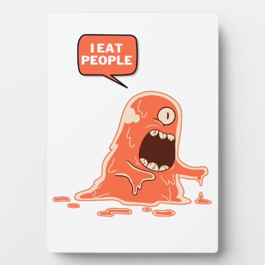 Monster eet mensen fotoplaat (voorkant)