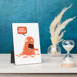 Monster eet mensen fotoplaat