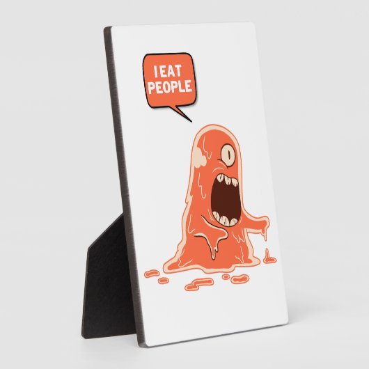 Monster eet mensen fotoplaat (Zijkant)