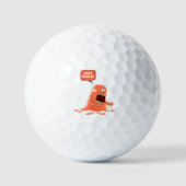 Monster eet mensen golfballen (Voorkant)