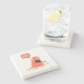 MONSTER EET MENSEN STENEN ONDERZETTER (Zijkant)