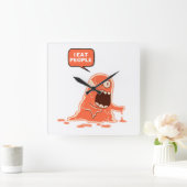 Monster eet mensen vierkante klok (Huis)