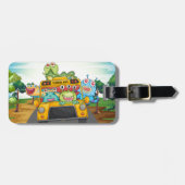 Monster en bus bagagelabel (Voorkant horizontaal)