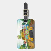 Monster en bus bagagelabel (Voorkant verticaal)