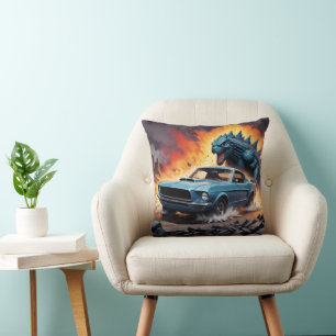 Monster en Classic Muscle Car Decor Sierkussen