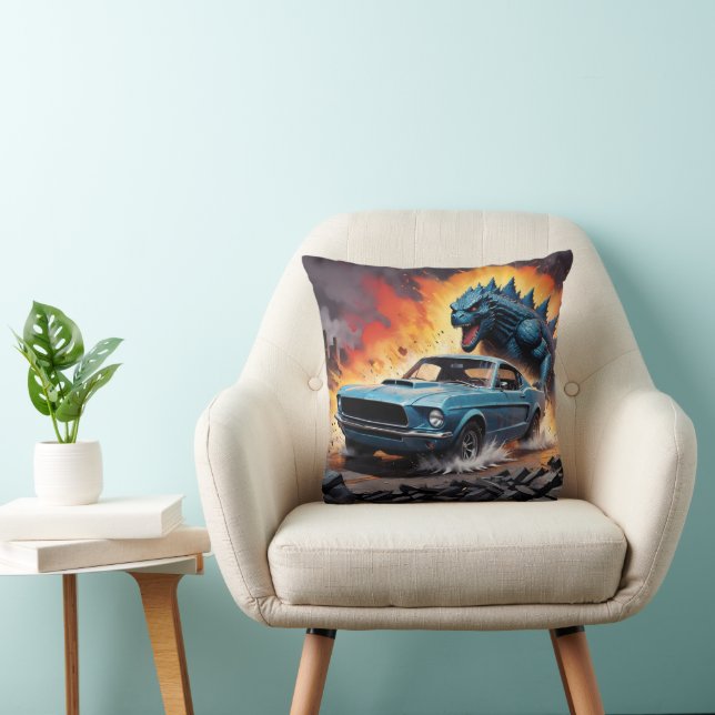 Monster en Classic Muscle Car Decor Sierkussen (Stoel)