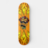 Monster en vlammen persoonlijk skateboard (Voorkant)