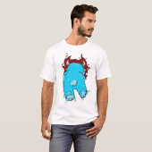 Monster Escape Dubbelzijdig Print Tshirt (Voorkant volledig)