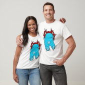 Monster Escape Dubbelzijdig Print Tshirt (Unisex)