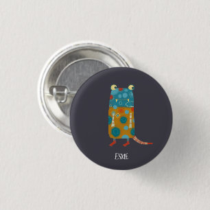 Monster Esme Custom Name Ronde Button 3,2 Cm