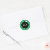 Monster Eye Aangepaste naam schoolspullen Ronde Sticker (Envelop)