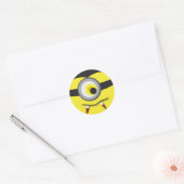 Monster Eye met fangs Ronde Sticker (Envelop)