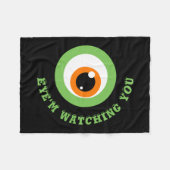 Monster Eye Pun Fleece Deken (Voorkant (Horizontaal))