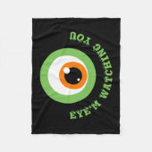Monster Eye Pun Fleece Deken (Voorkant)
