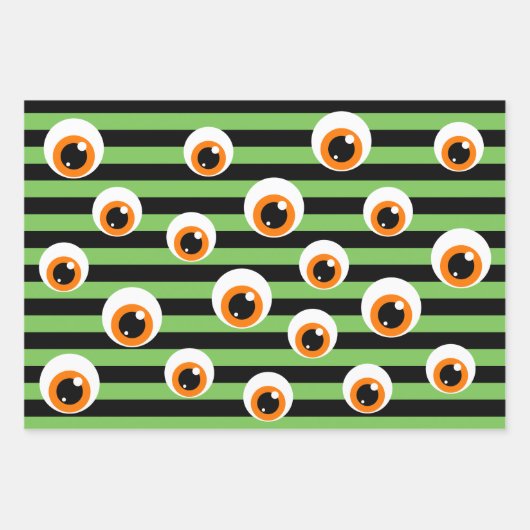 Monster Eye Wrapping Paper Sheet Set (Voorkant 3)