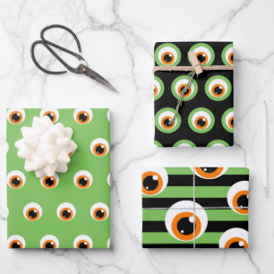 Monster Eye Wrapping Paper Sheet Set