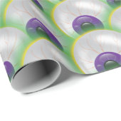 Monster Eyeball Brew Paarse Groene Halloween Cadeaupapier (Rol Hoek)