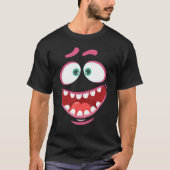 Monster Face Costume Halloween Kinder Volwassenen  T-shirt (Voorkant)